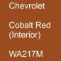 Preview: Chevrolet, Cobalt Red (Interior), WA217M.